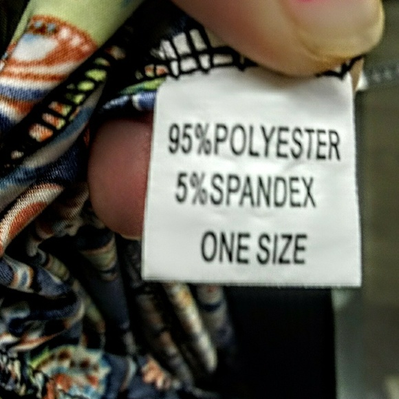 Pants One Size Full Leg Palazzo Paisley Print - Picture 9 of 10